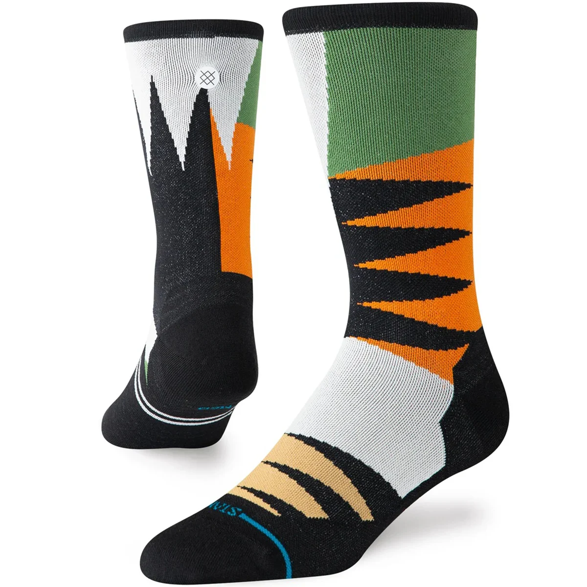 STANCE COMB THROUGH ULTRA CREW GREEN  - Running socks