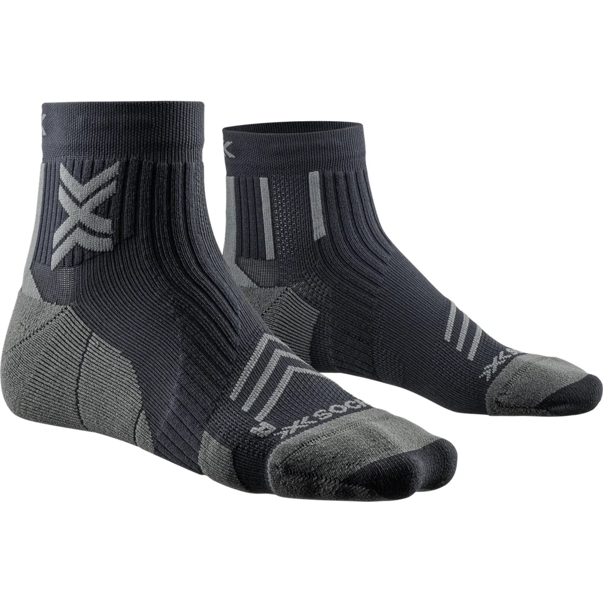 X-SOCKS RUN EXPERT ANKLE BLACK/CHARCOAL  - Running socks