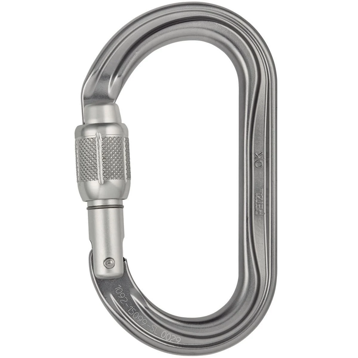 PETZL OK SCREW-LOCK Unicolore  - Climbing carabiner