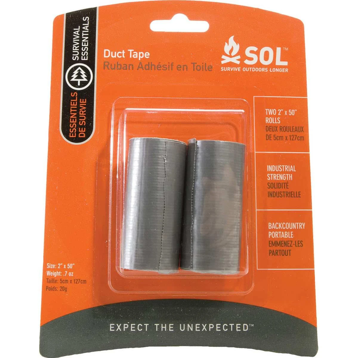 SOL RUBAN ADHESIF TOILE/ DUCT TAPE Unicolore  - Waterproof bag