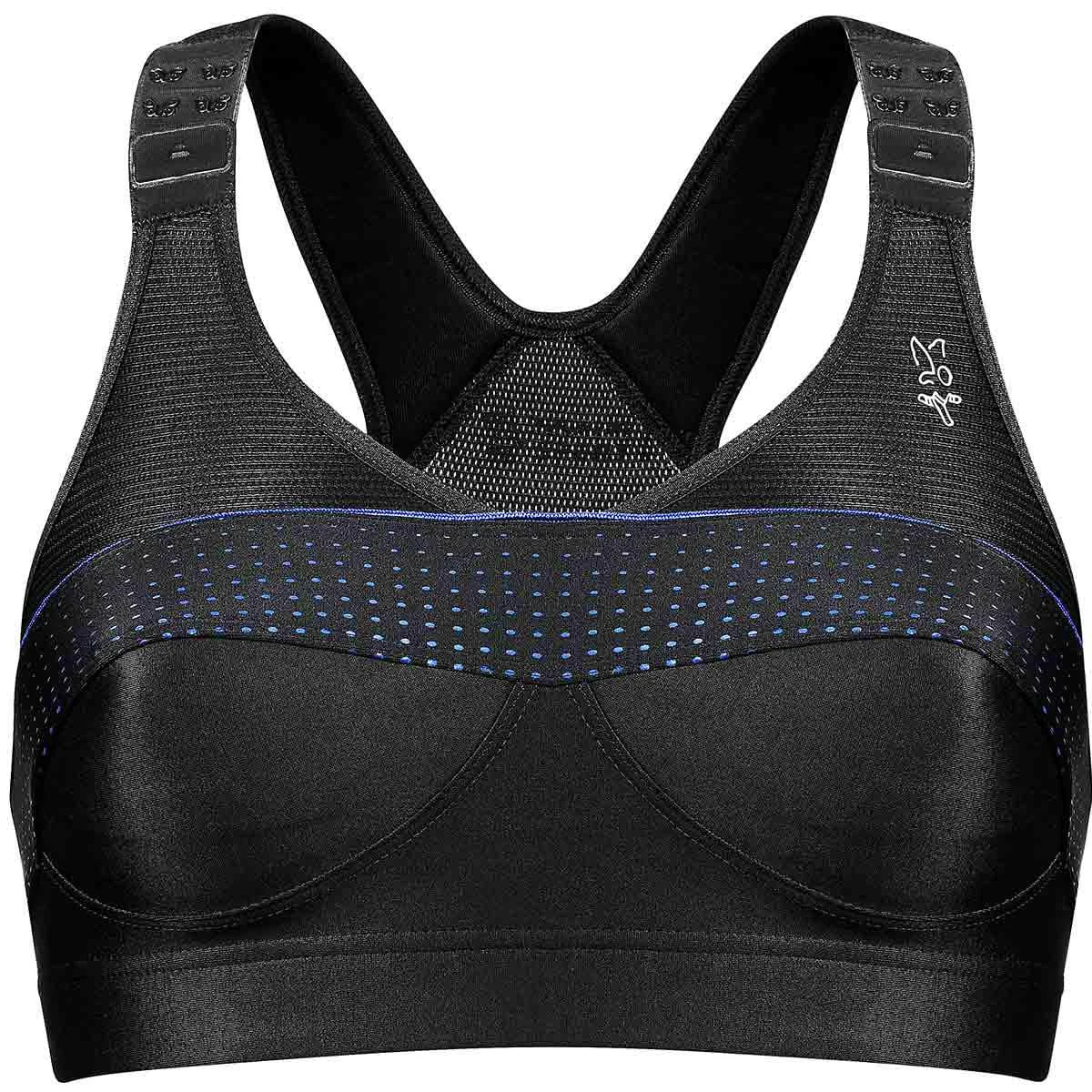 THUASNE BRASSIERE TOP STRAP XBACK NOIR  - Running bra