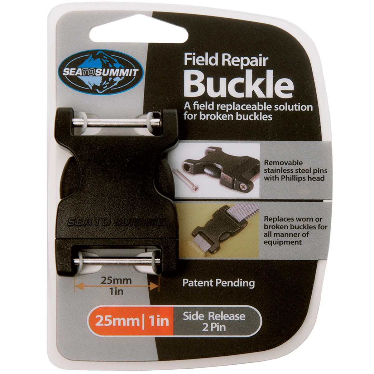 SEA TO SUMMIT BOUCLE 25MM 2 PIN / FIELD REPAIR Unicolore  - Backpack accessories