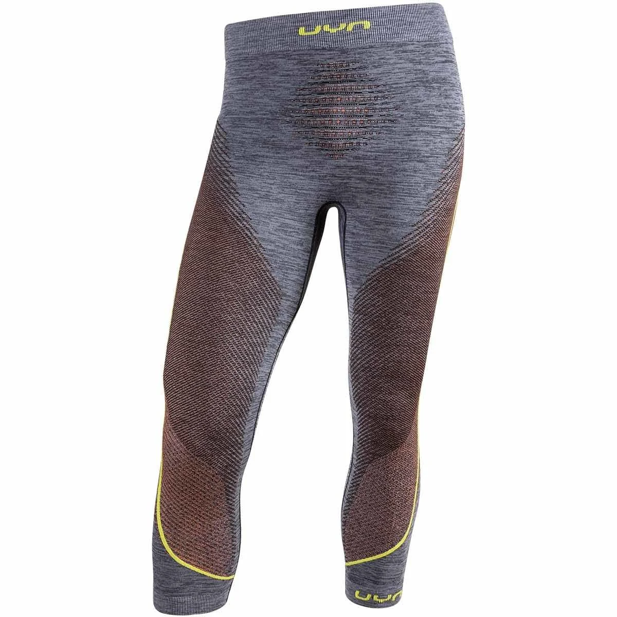 UYN AMBITYON UW PANTS MEDIUM BLK/ORANGE/YELLOW 23 BLACK MELANGE/ORANGE/YELLOW  - Thermal leggings