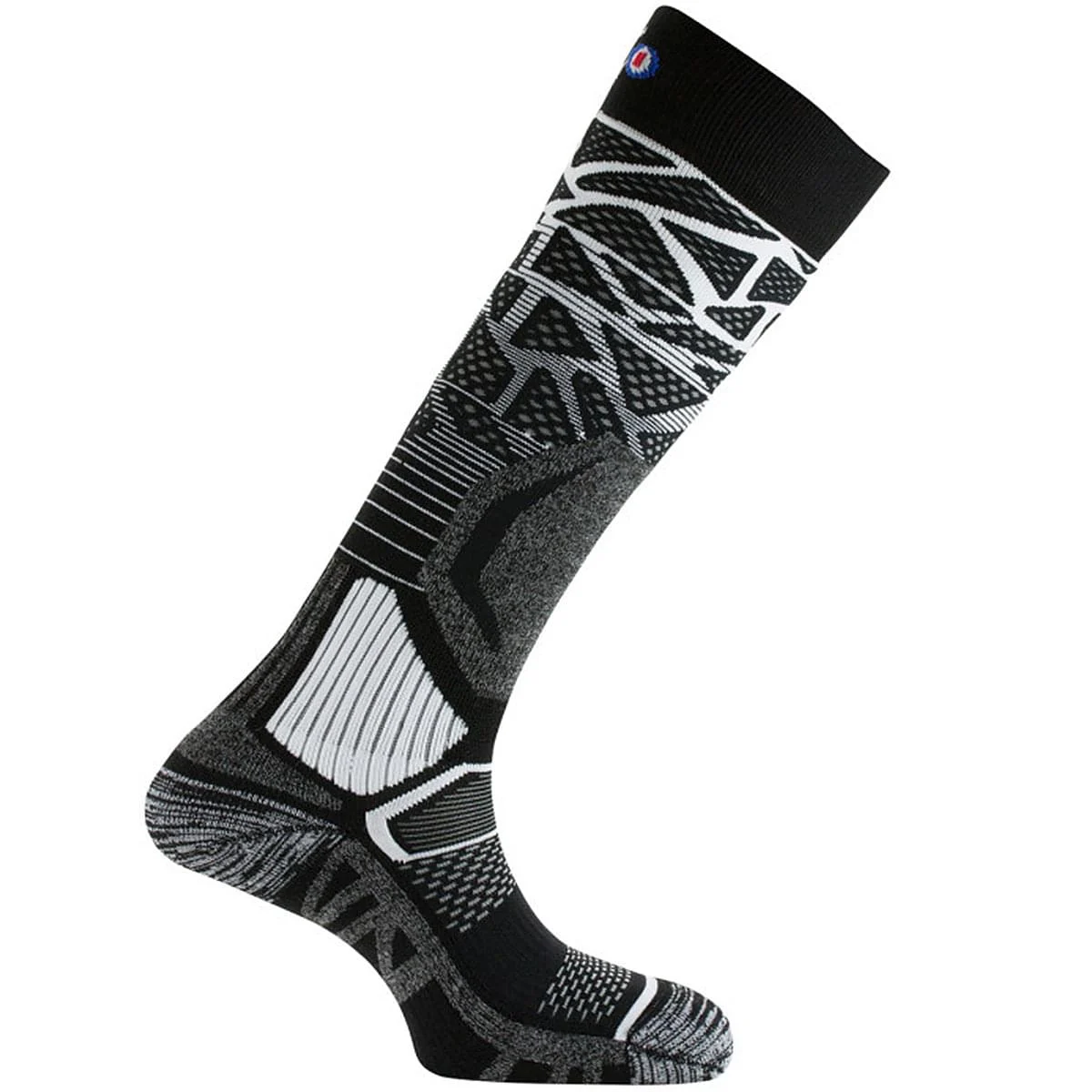 THYO MI BAS ALVEOL TECH 2 NOIR / BLANC  - Ski socks
