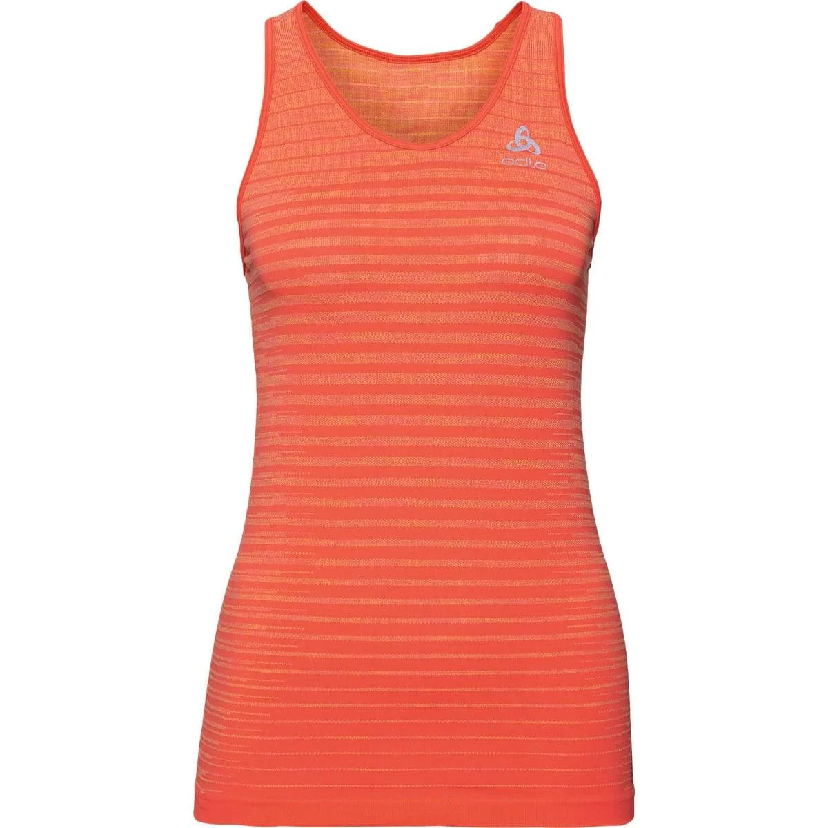 ODLO TANK BLACKCOMB PRO HOT CORAL - SPACE DYE  - Running vest top
