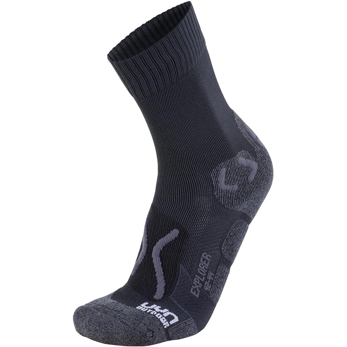 UYN MAN OUTDOOR EXPLORER SOCKS BLACK/ANTHRACITE  - Hiking socks