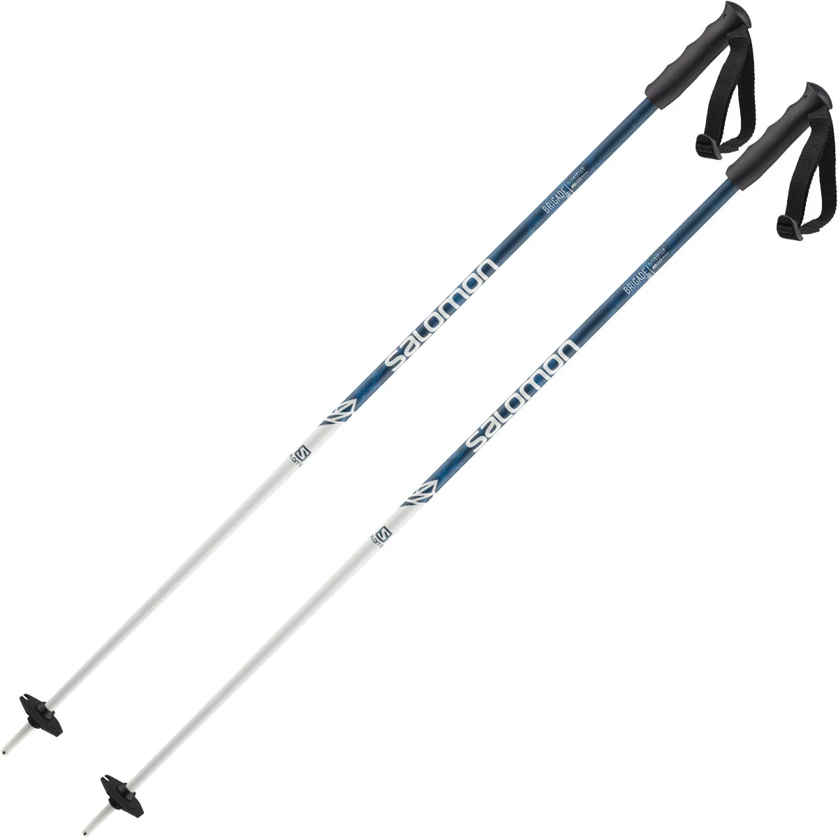 SALOMON BRIGADE JR BLUE  - Alpine ski poles