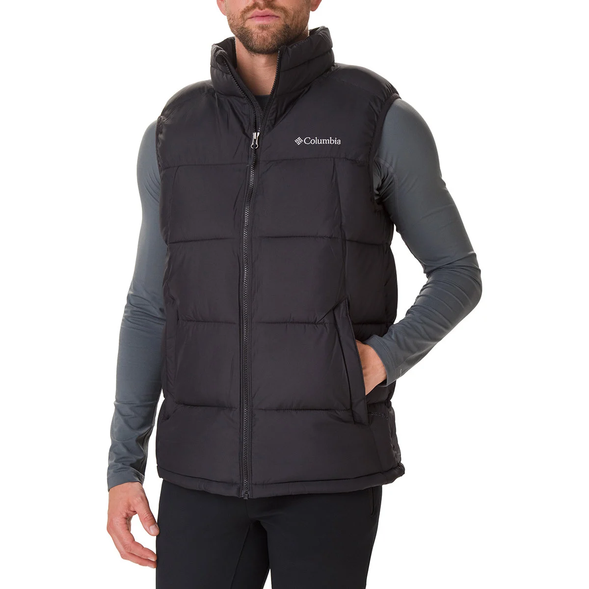 COLUMBIA PIKE LAKE VEST BLACK  - Ski down jacket
