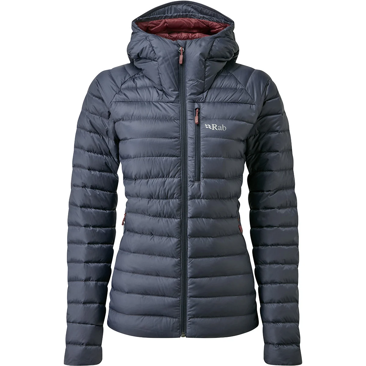 RAB MICROLIGHT ALPINE JACKET WMNS STEEL  - Hiking down jacket