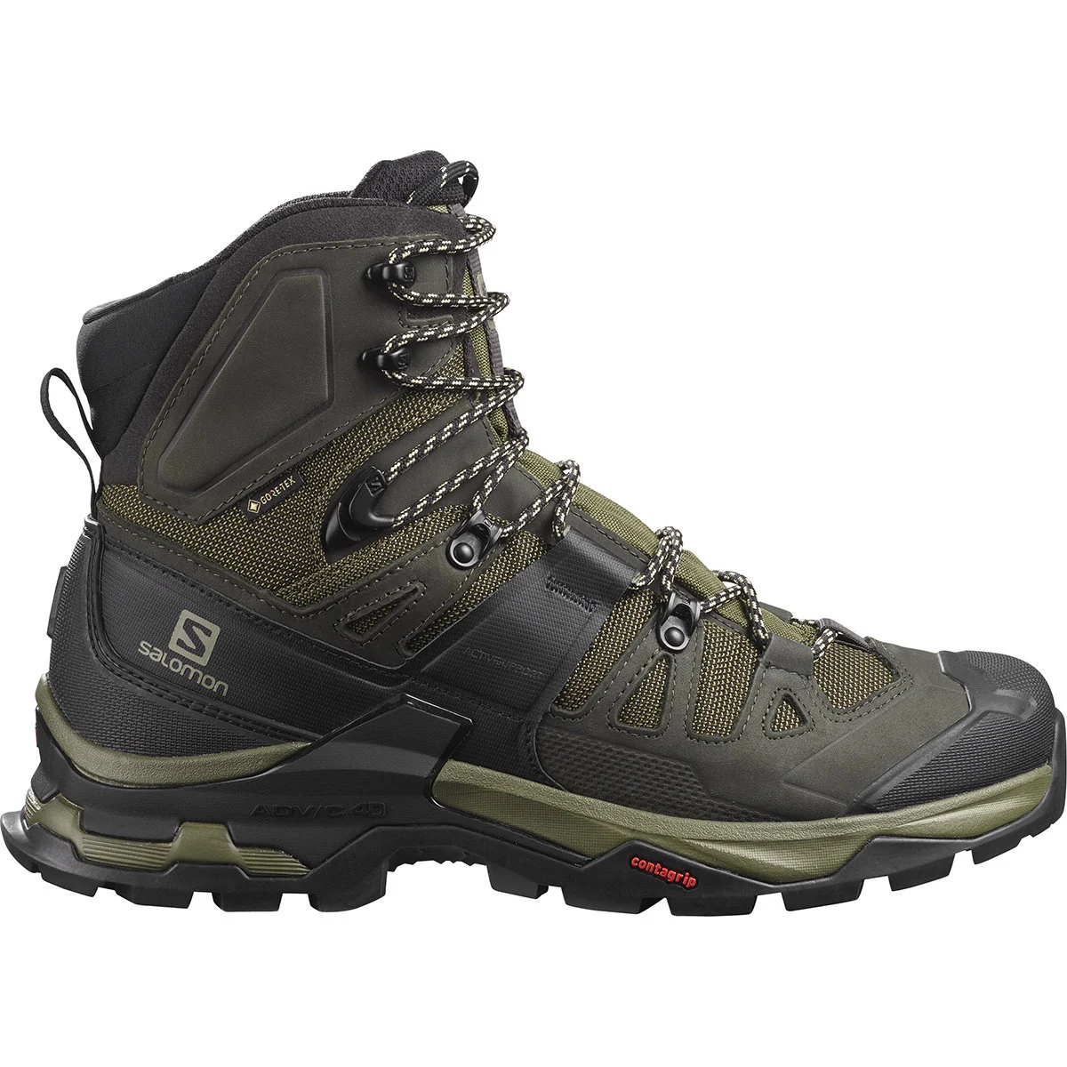 SALOMON QUEST 4 GORE-TEX OLIVE NIGHT/PEAT/SAFARI  - High-rise hiking boot