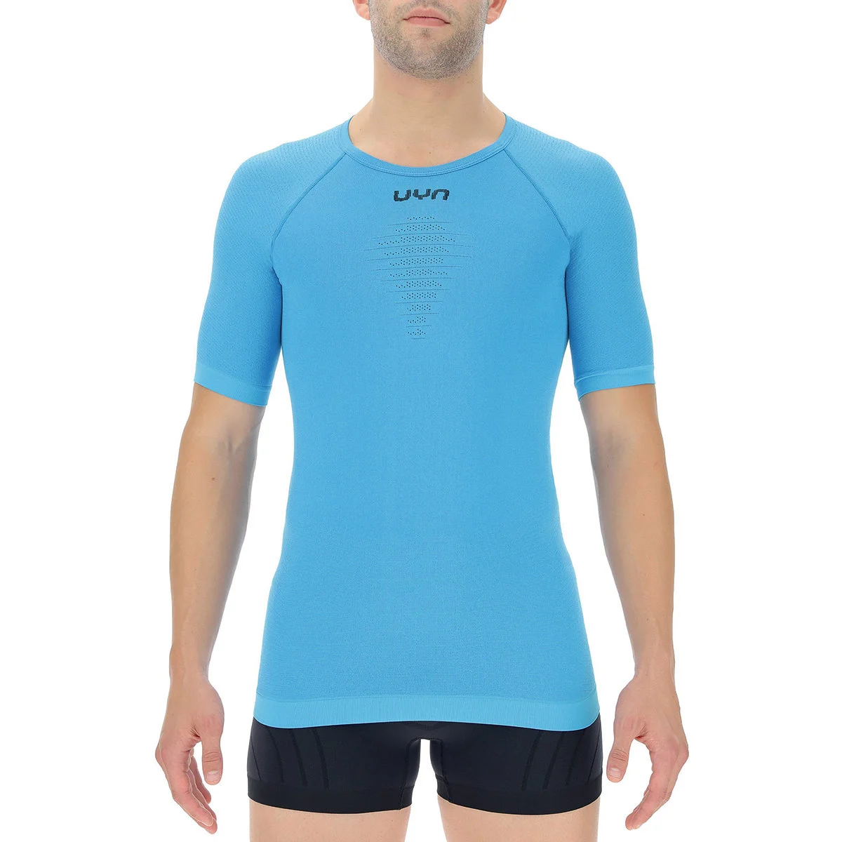 UYN MAN ENERGYON UW SHIRT SH_SL CLASSIC BLUE  - Running T-shirt