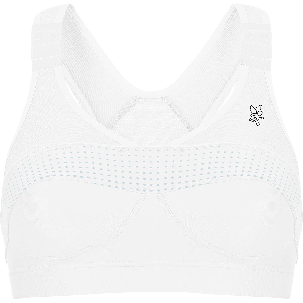 THUASNE BRASSIERE TOP STRAP XBACK BLANC  - Running bra