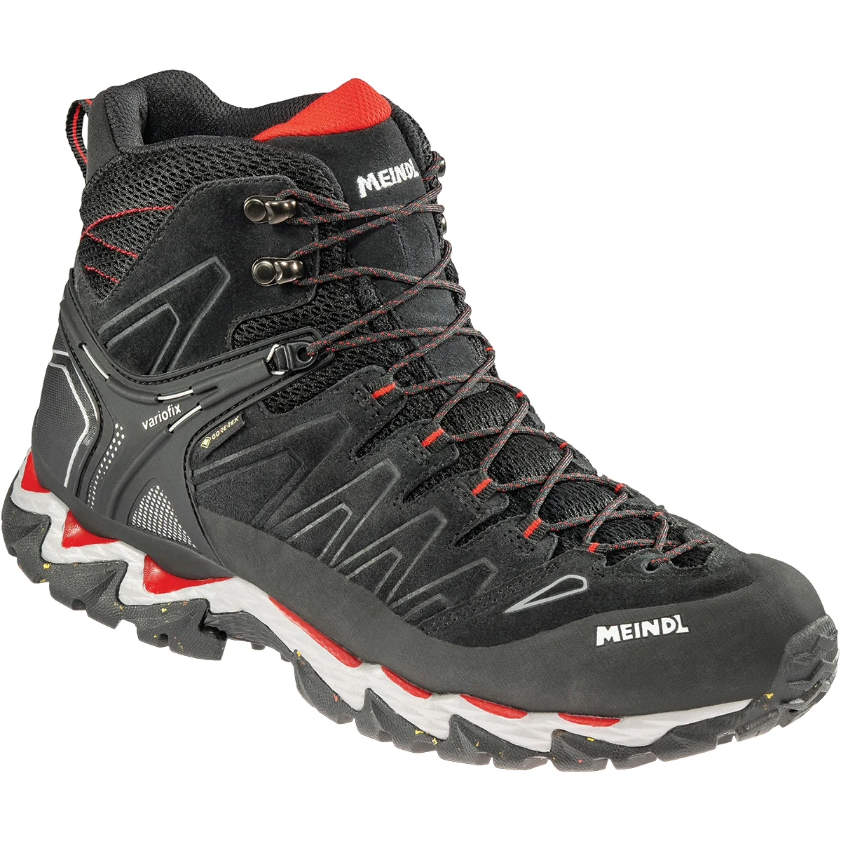 MEINDL LITE HIKE GORE-TEX BLACK/RED  - Mid-rise hiking boot