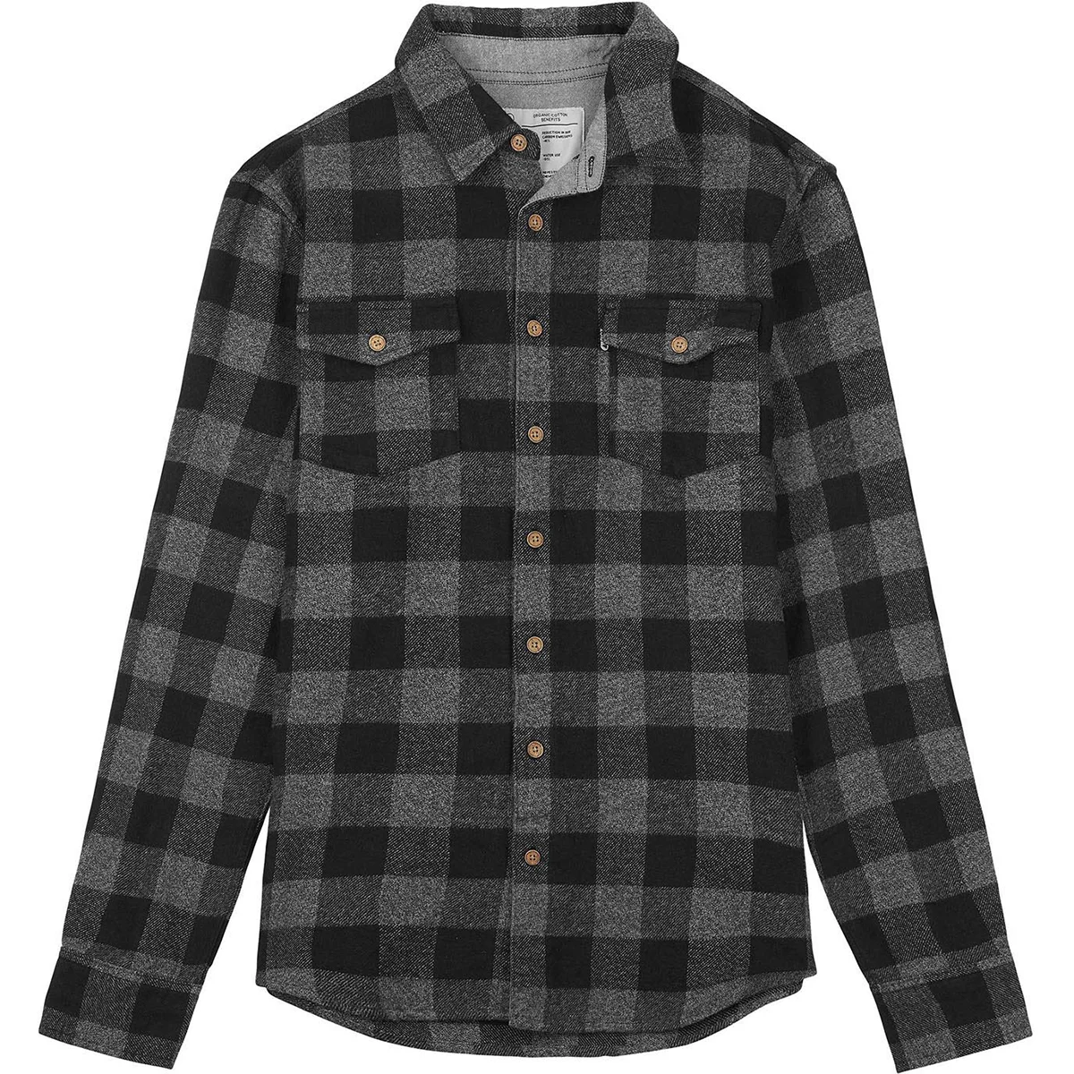 PICTURE HILLSBORO SHIRT BLACK/GREY  - Shirt
