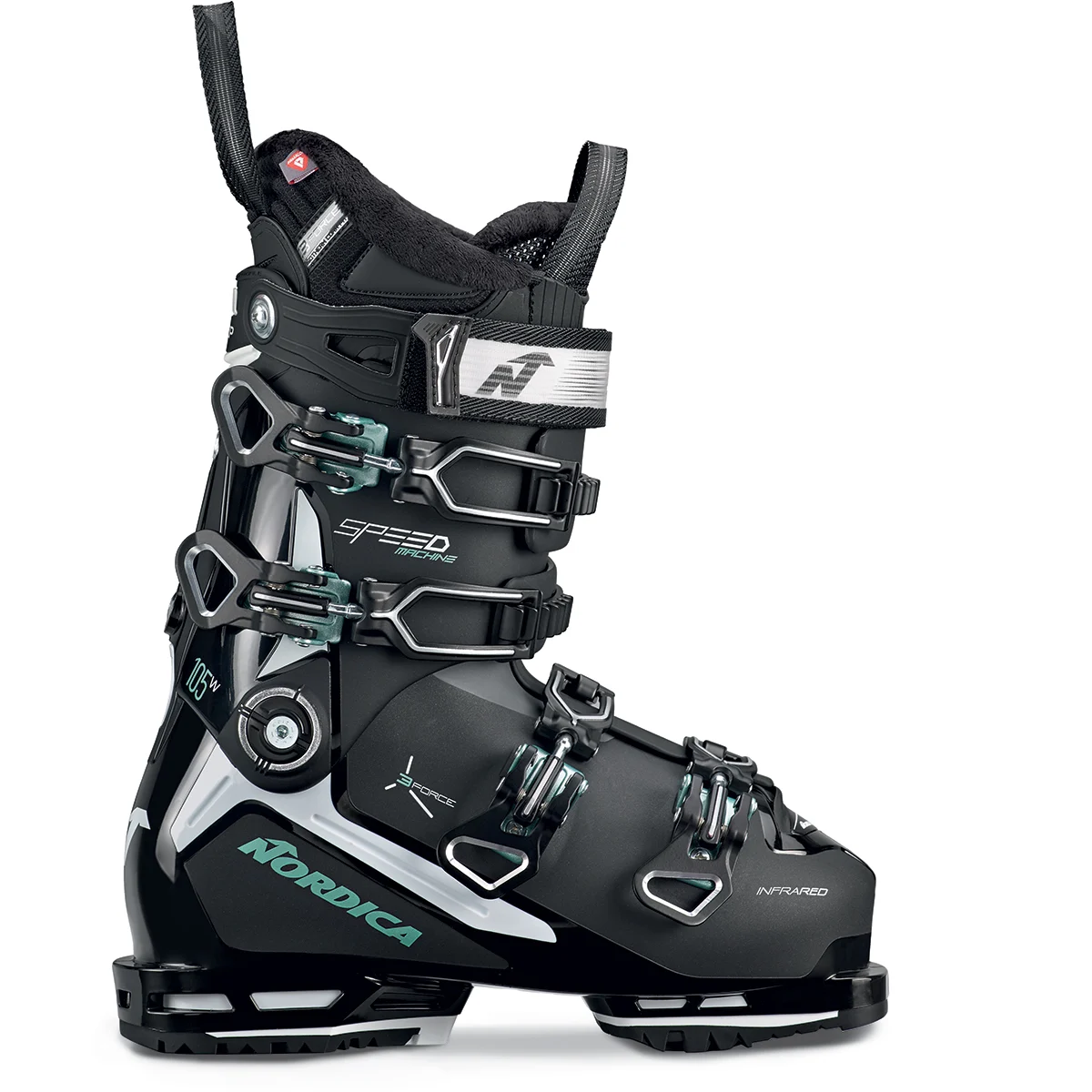 NORDICA SPEEDMACHINE 3 105 W GW NOIR BLANC VERT  - Alpine ski boots