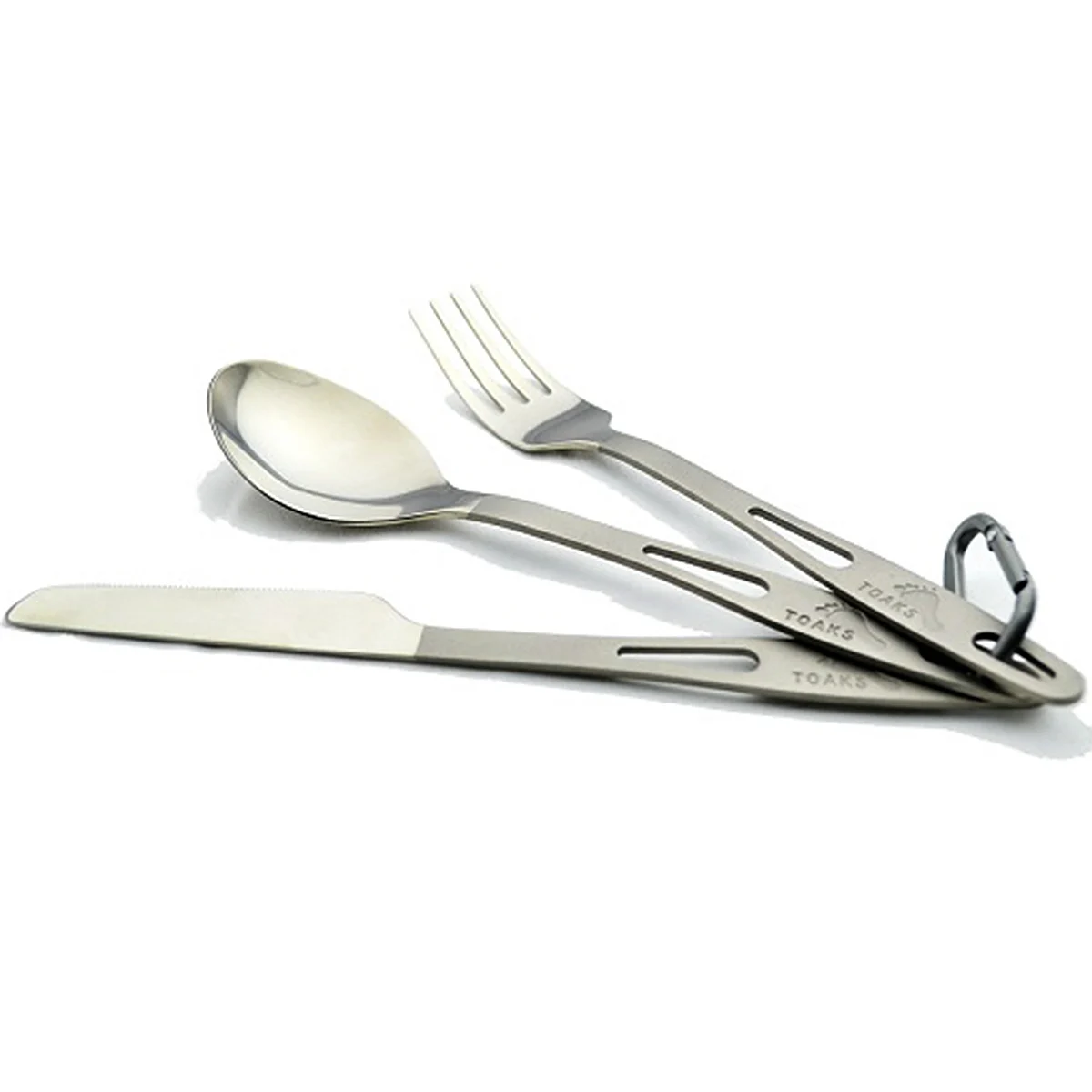 TOAKS TITANIUM 3-PIECES CUTLERY SET Unicolore  - Camp cutlery