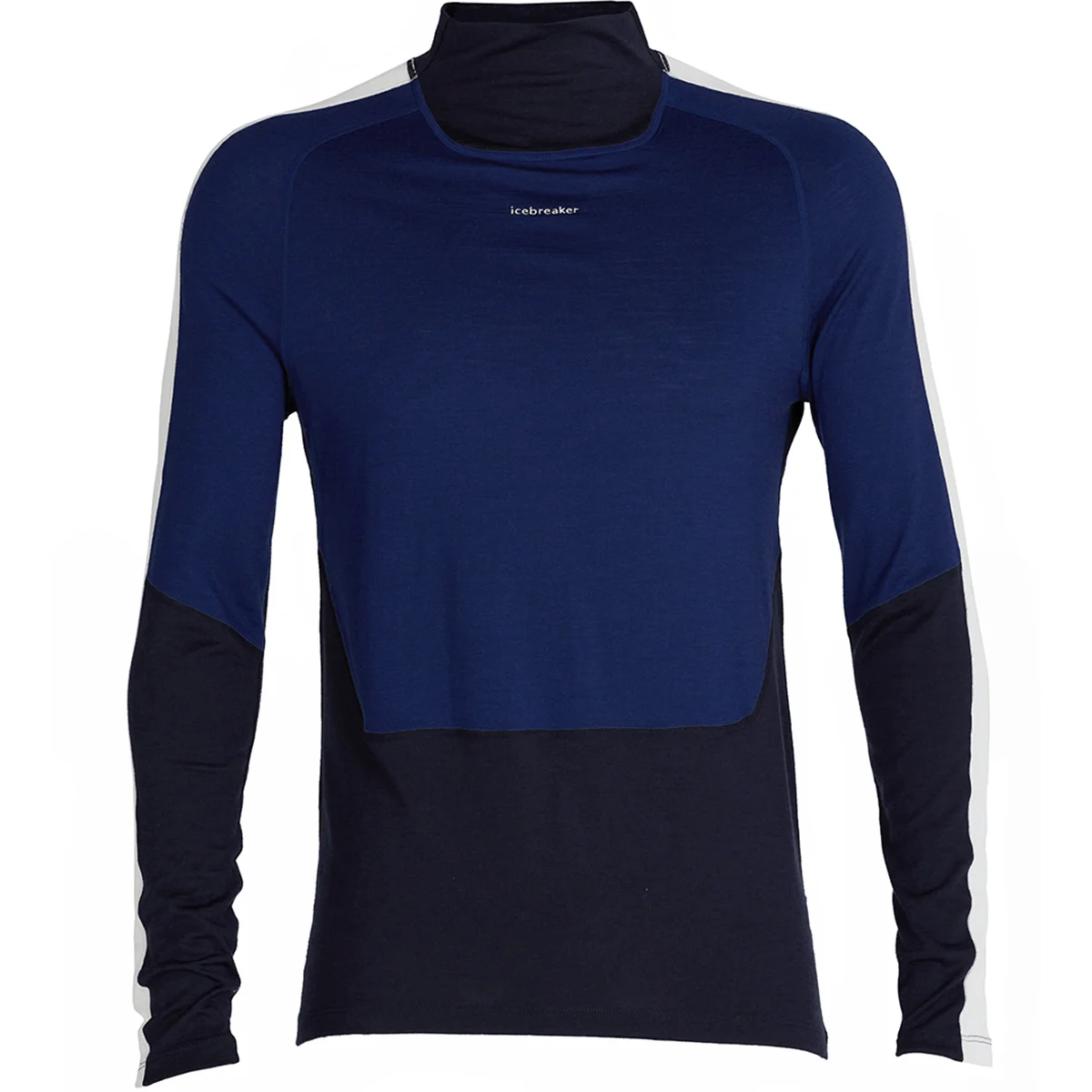ICEBREAKER W 200 SONEBULA LS HIGH NECK MIDNIGHT NAVY/ROYAL NAVY/SNOW/CB - Thermal T-shirt