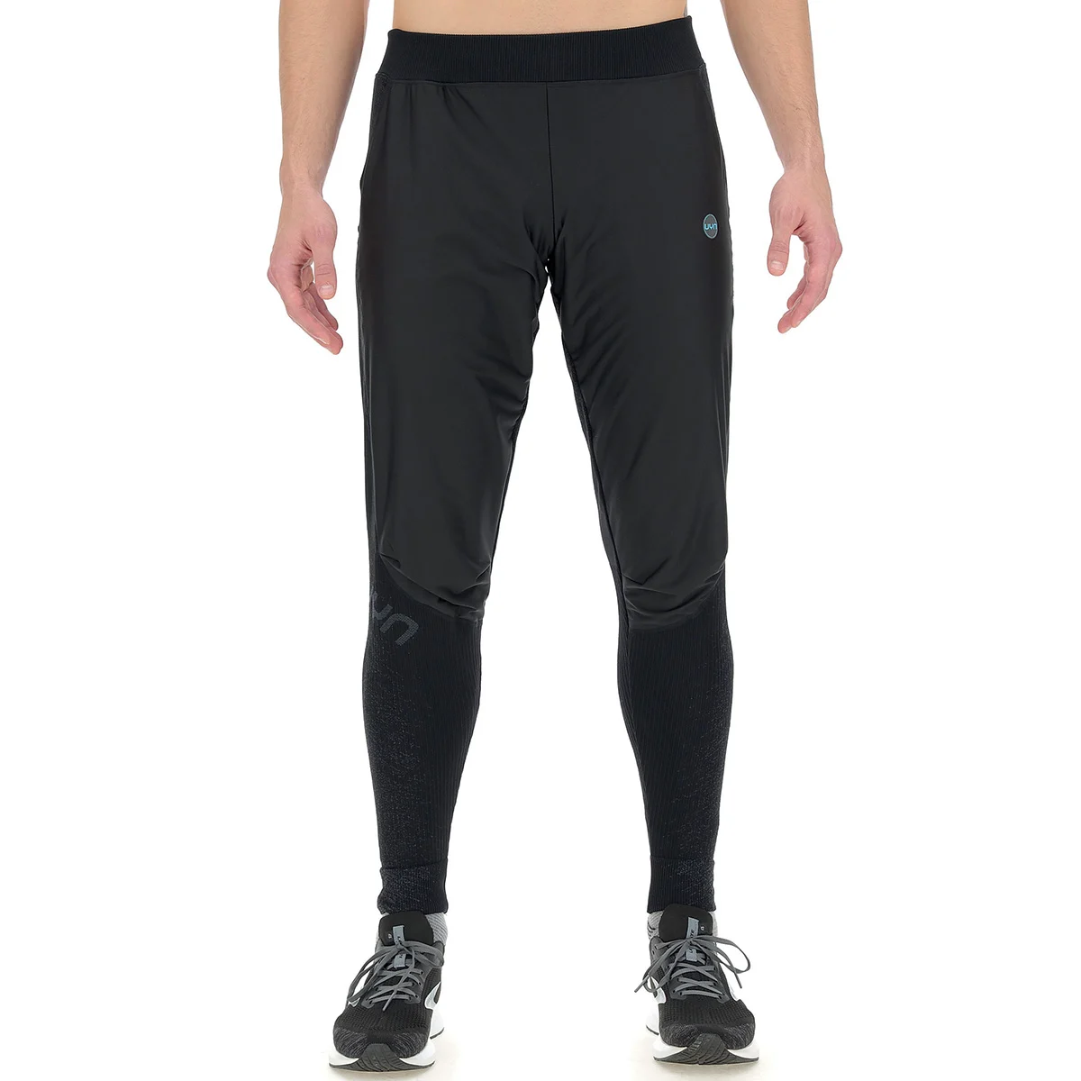 UYN MAN RUNNING EXCELERATION WIND PANTS LONG BLACK/CLOUD  - Running tights