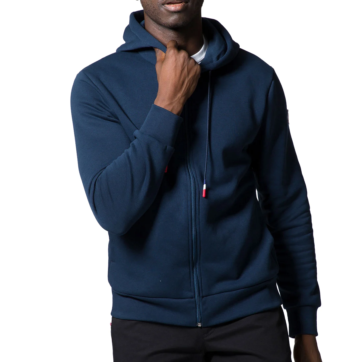 ROSSIGNOL LOGO SWEAT FZ HOOD FL DARK NAVY  - Sweatshirt