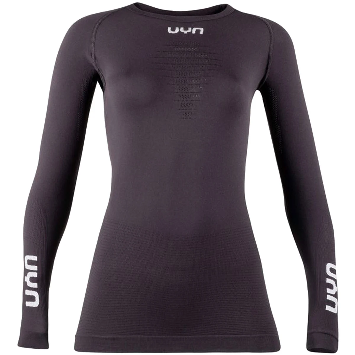 UYN LADY ENERGYON UW SHIRT LONG SL. BLACK  - Running T-shirt