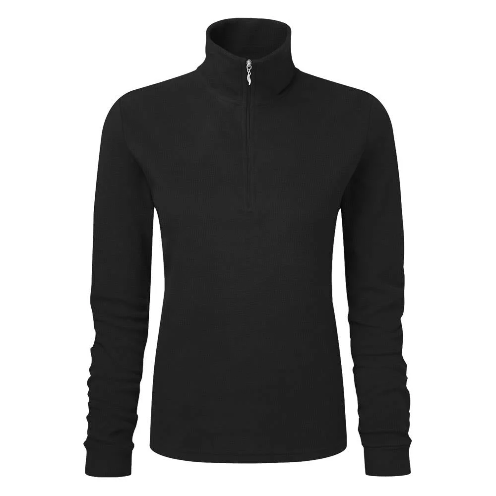 Manbi Ladies Microfleece 1/4 Zip Black