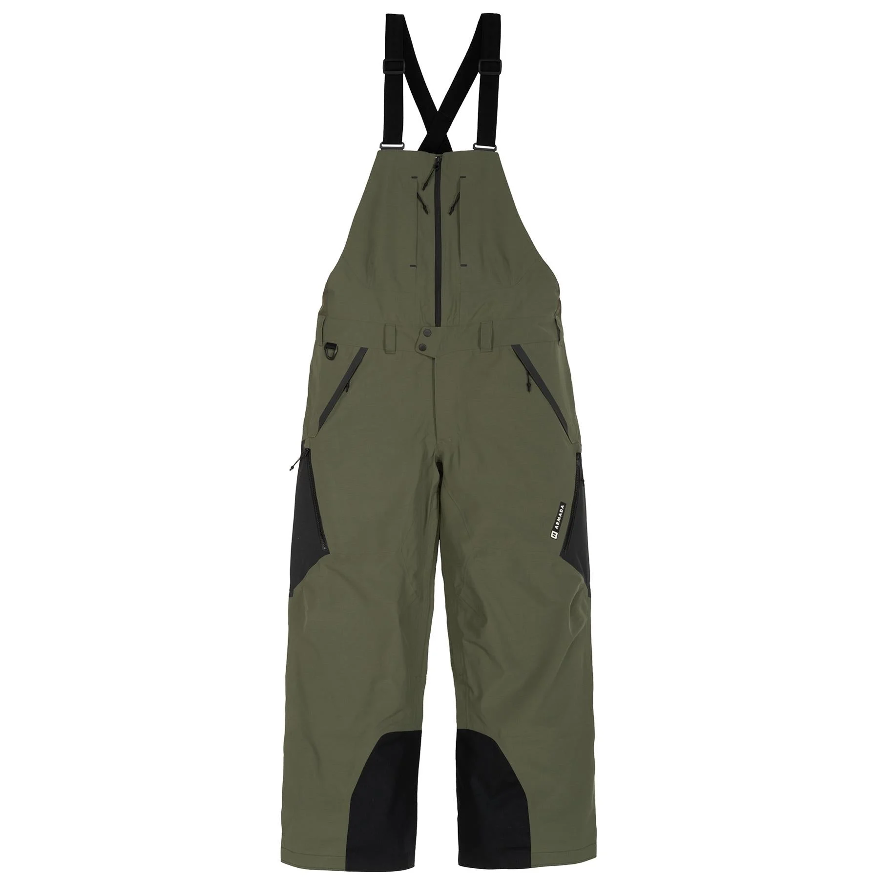 Armada Emmons 3L Mens Bib Pants Olive/Black