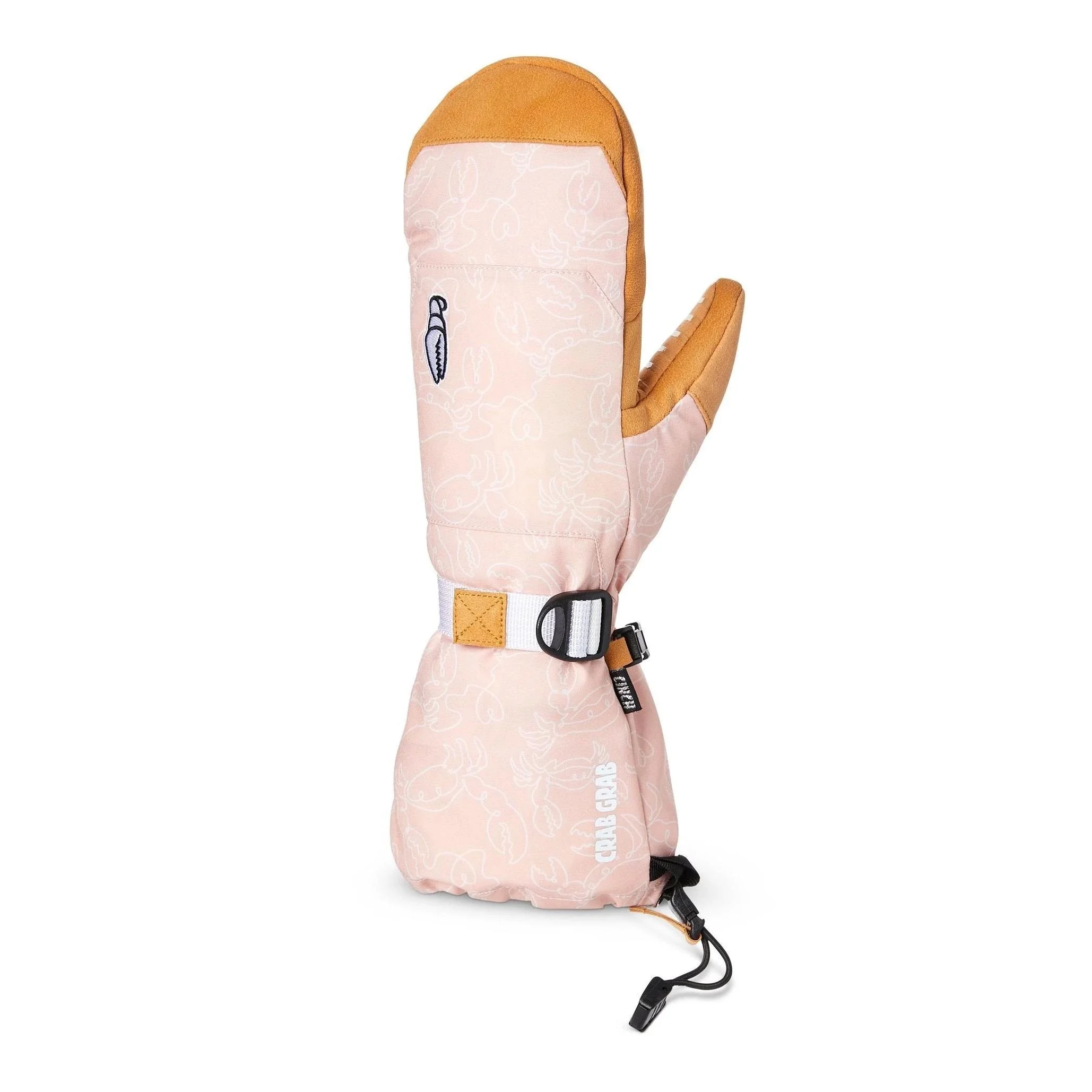 Crab Grab Cinch Womens Mitt Crab Doodle Pink