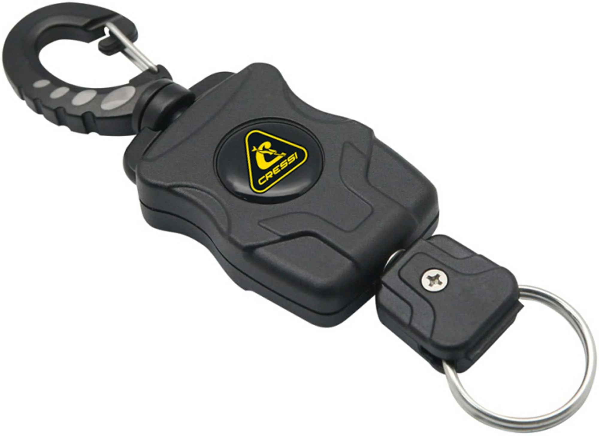 Cressi Mini Retractable Lanyard with Stainless Steel Ring