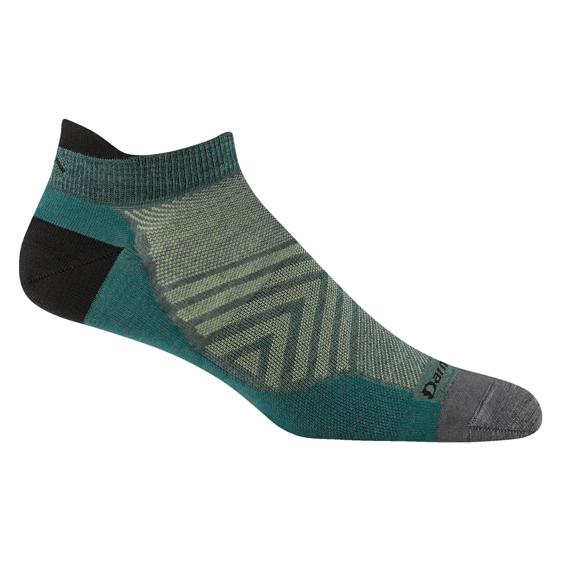 Darn Tough Mens Run No Show Tab Ultra- Cushioned Lightweight Running Sock