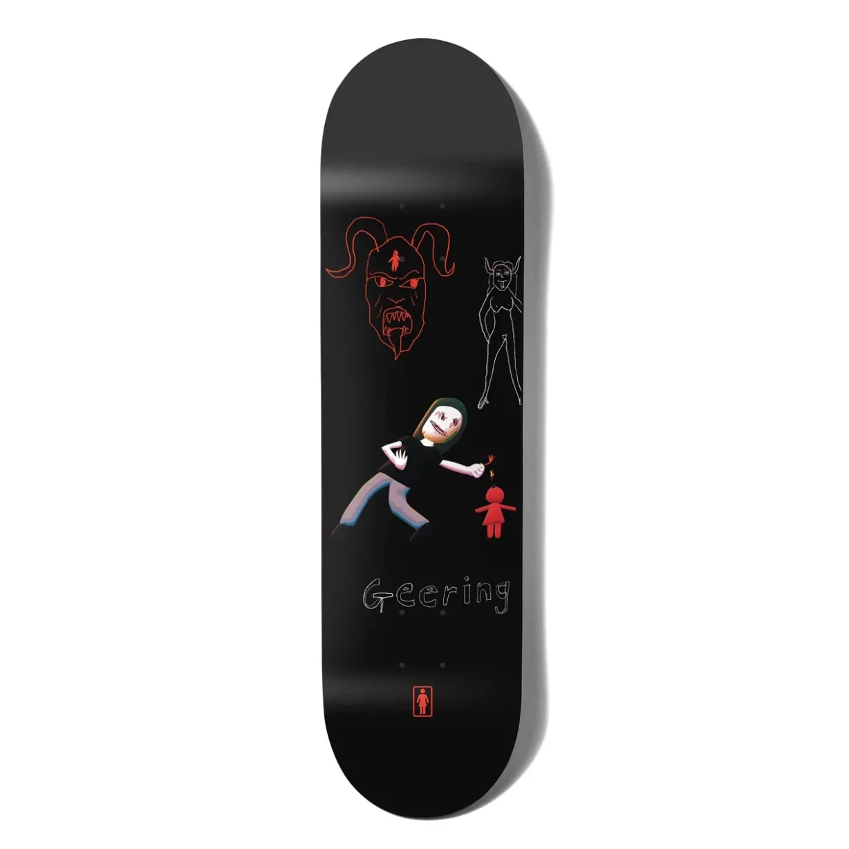 Girl Skateboard Deck Pro Model Breana Geering 8"