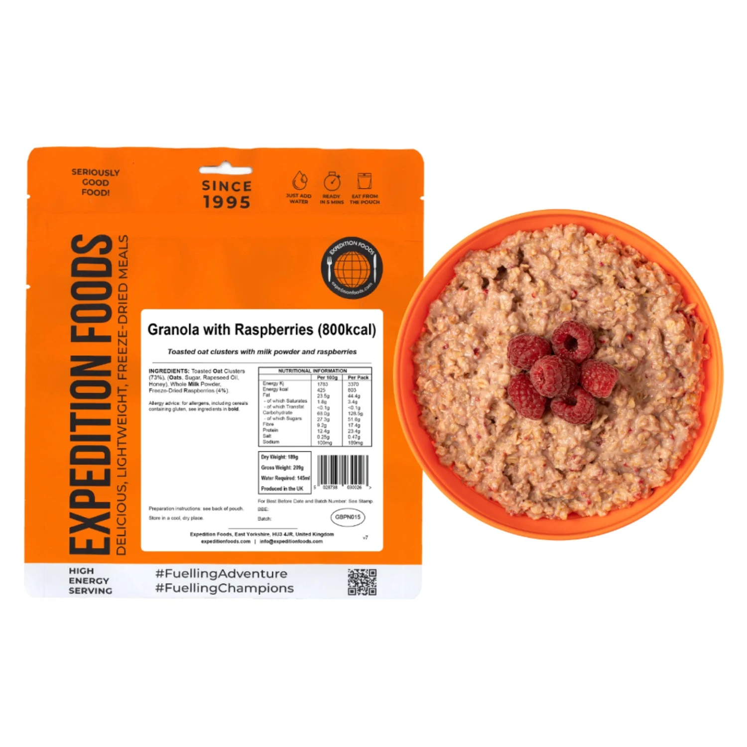 Expedition Foods Granola with Raspberries (800kcal)
