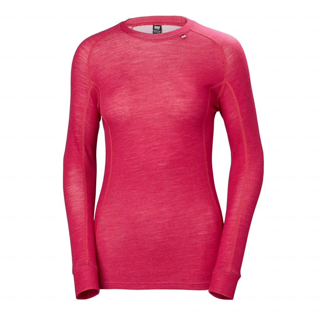 Helly Hansen Hh Lifa Wms Merino Classic Crew Persian Red