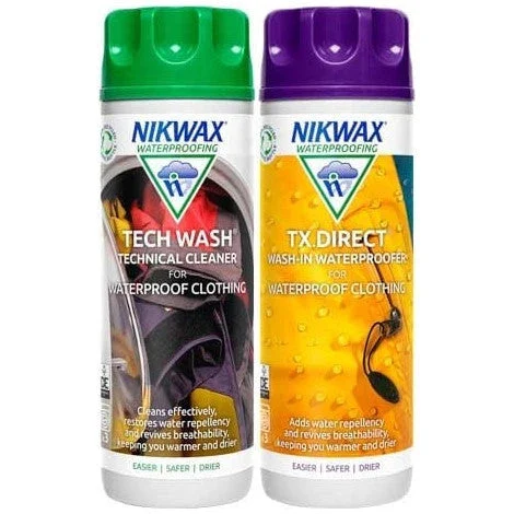 Nikwax Twin Pack Tech Wash + TX.Direct Wash In