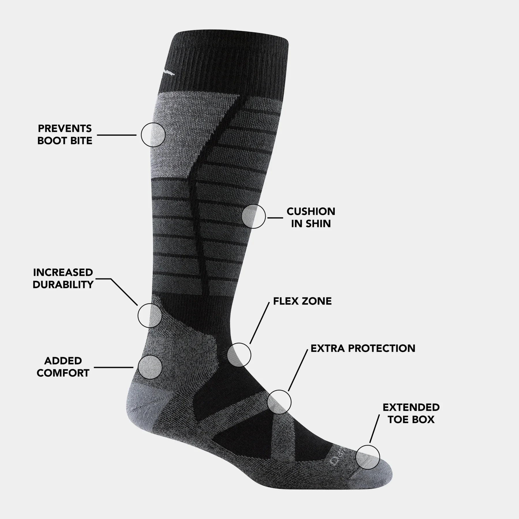 Darn Tough Men's Function X Over-the-Calf Midweight Socks