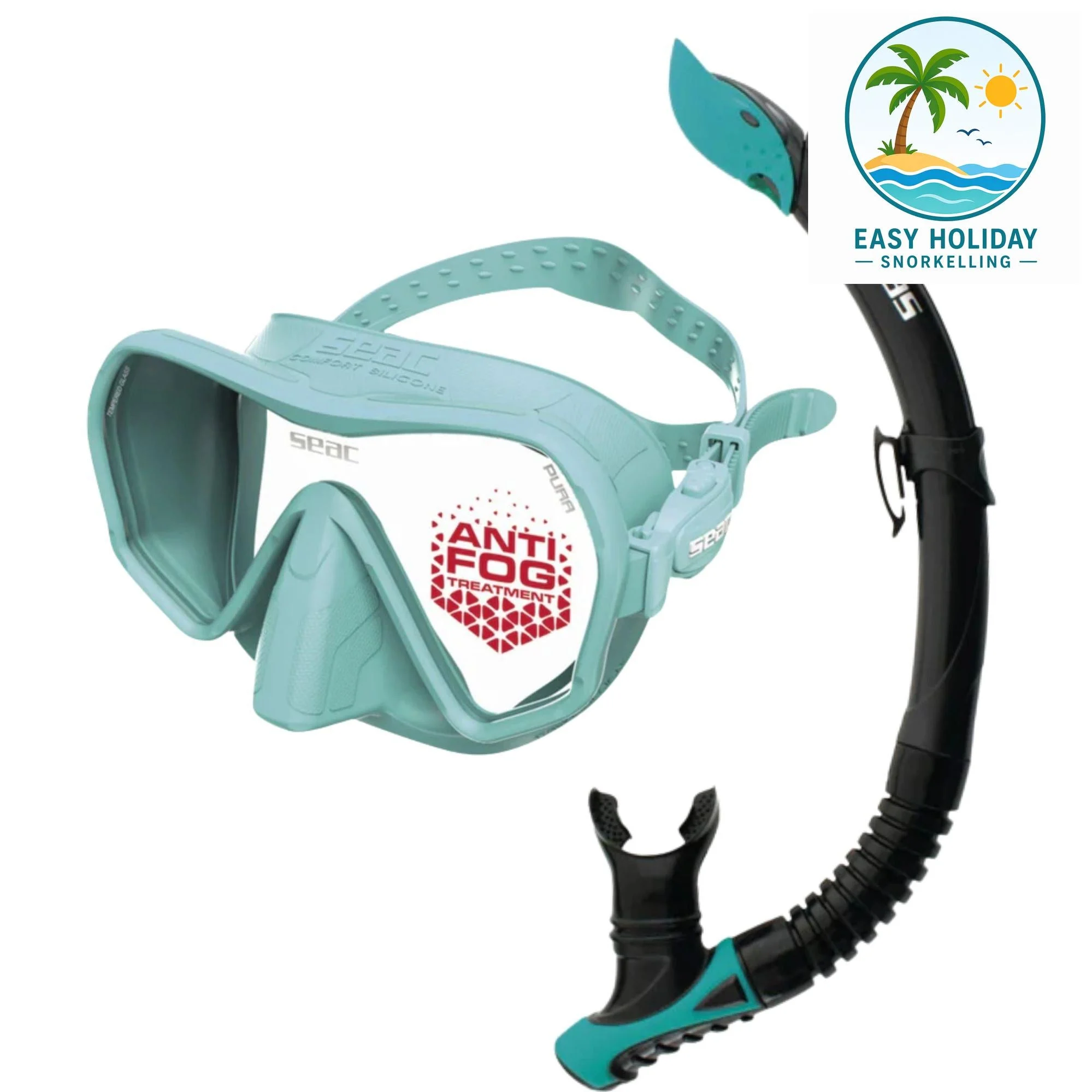 Seac Pura Anti-fog Mask and Reverse Snorkel Set