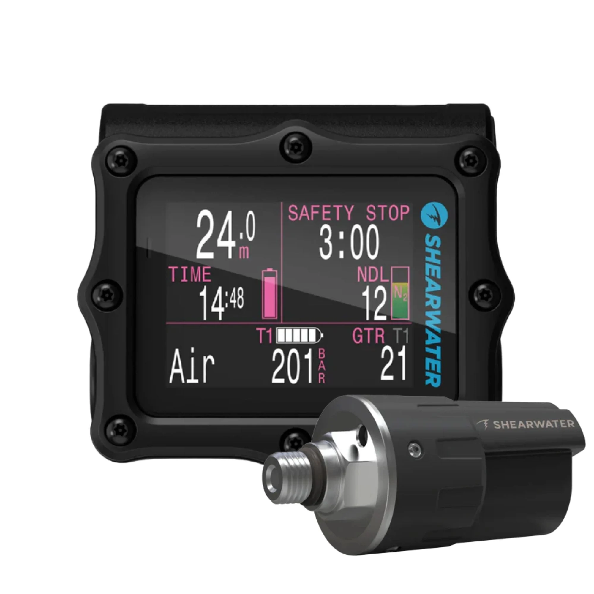 Shearwater Perdix 2 Black Titanium Dive Computer + Swift Transmitter