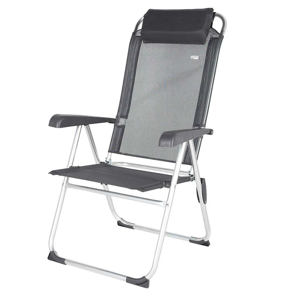 Aktive 44.5x55x103 cm aluminium folding chair multi-position