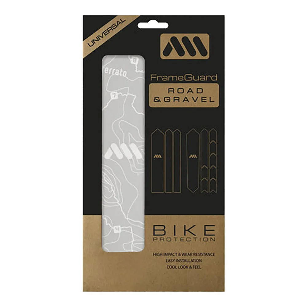 All Mountain Style Gravel Road frame guard stickers