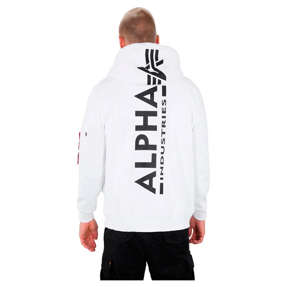Alpha Industries Back Print full zip sweatshirt