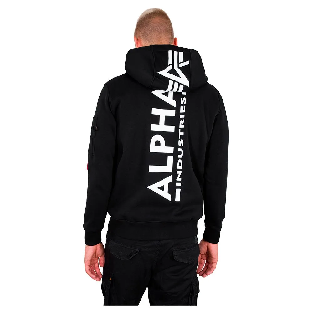 Alpha Industries Back Print Zip hoodie