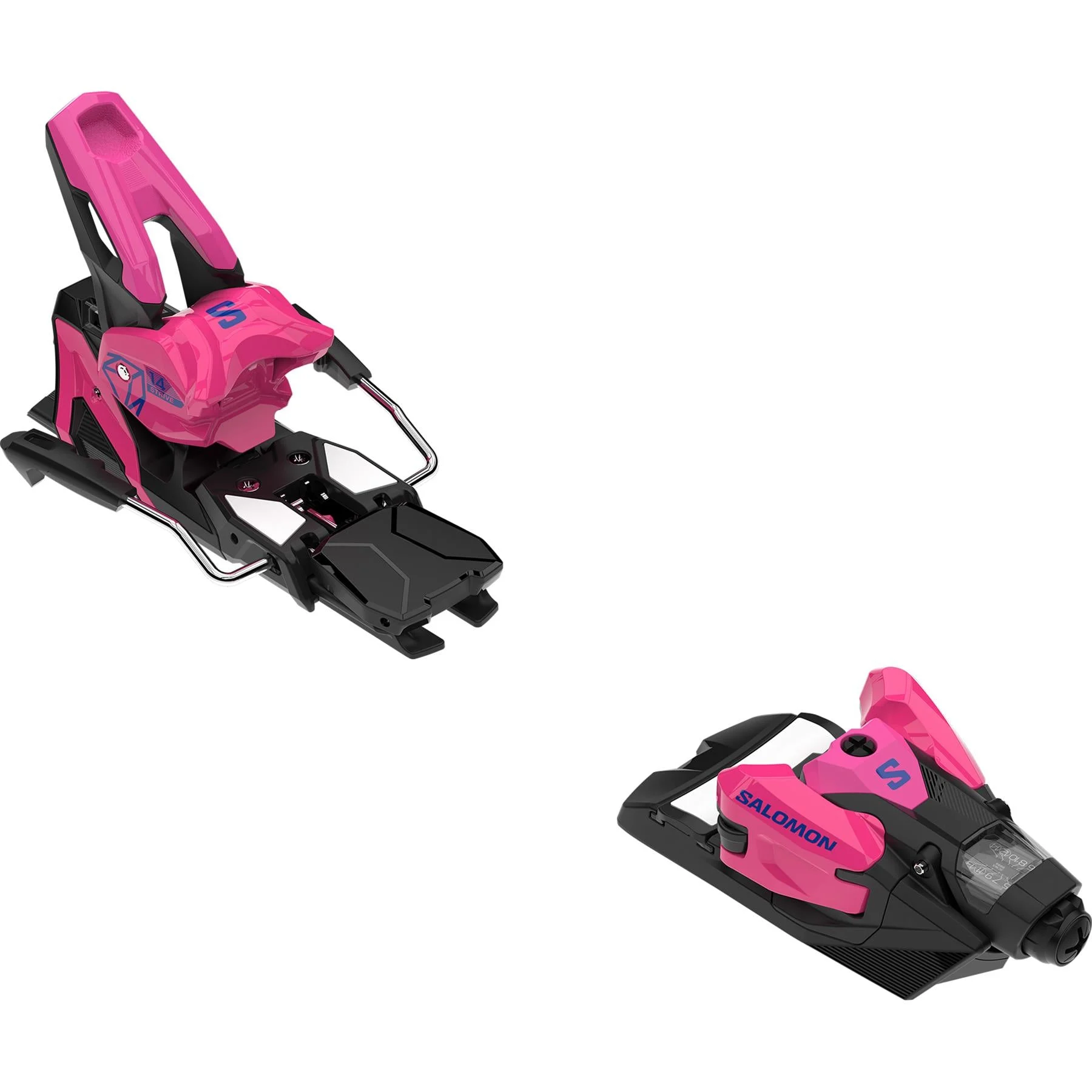 Salomon Strive 14 MN Ski Bindings Sachet Pink/Black/Race Blue