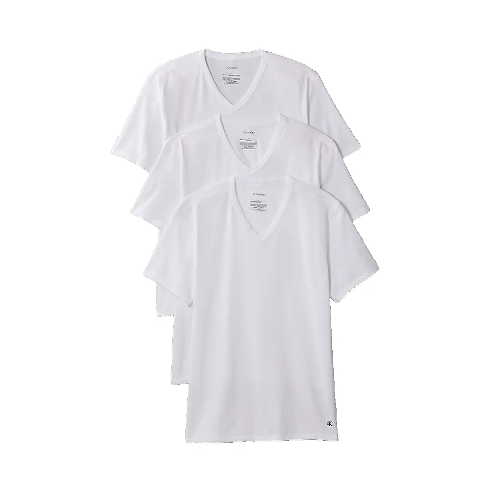 Calvin Klein LV00NB4186 short sleeve V neck base layer 3 units