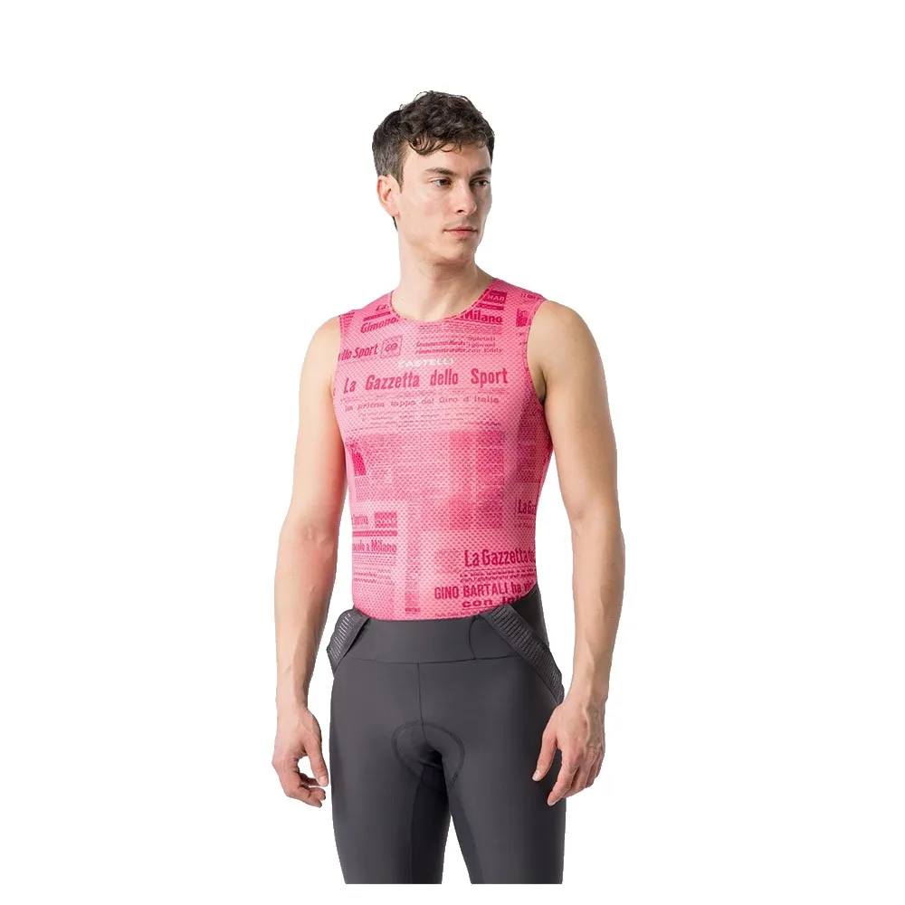 Castelli Gazzetta Dello Sport sleeveless base layer