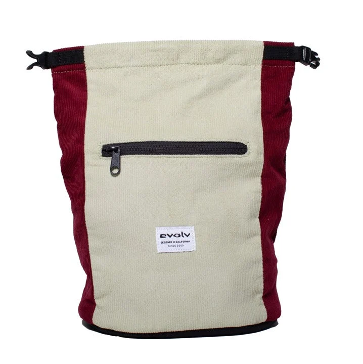 Evolv Corduroy Bouldering Chalk Bucket - Sage/Ruby