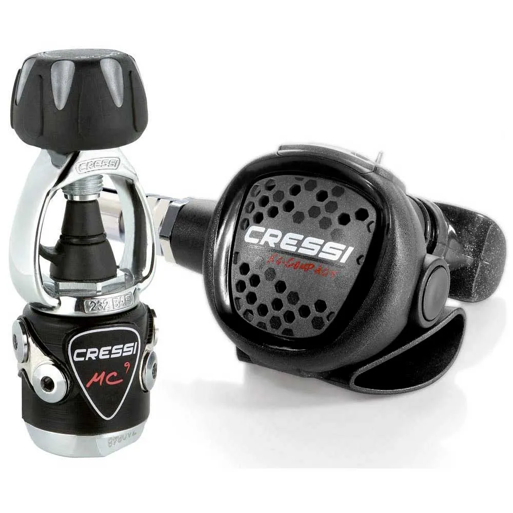 Cressi XS Compact MC9 Grey INT diving regulator set