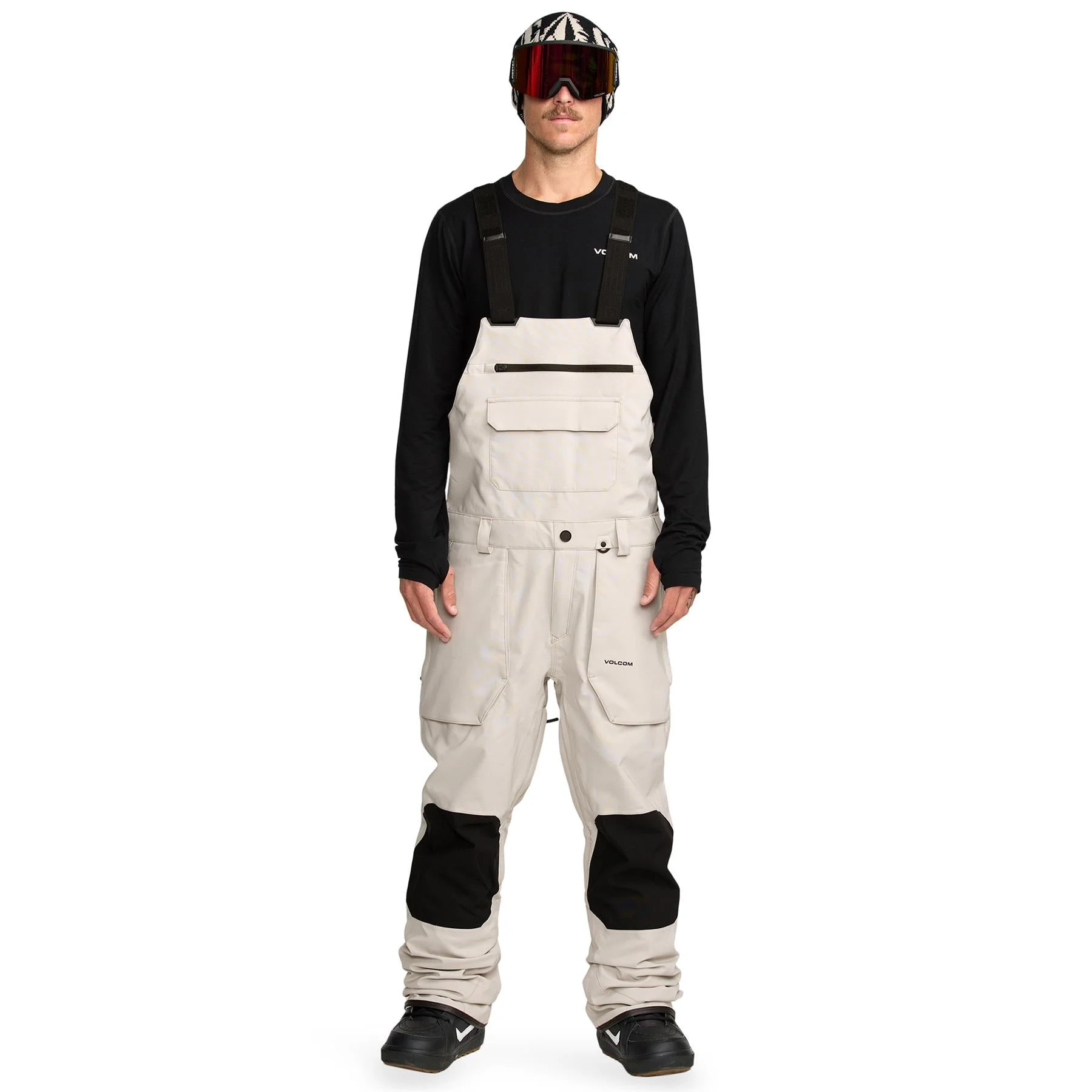 Volcom Roan Bib Overall Mens Pants Stone