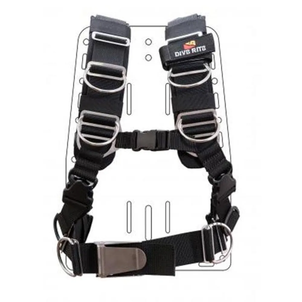 Dive Rite Transplate harness system without backplate