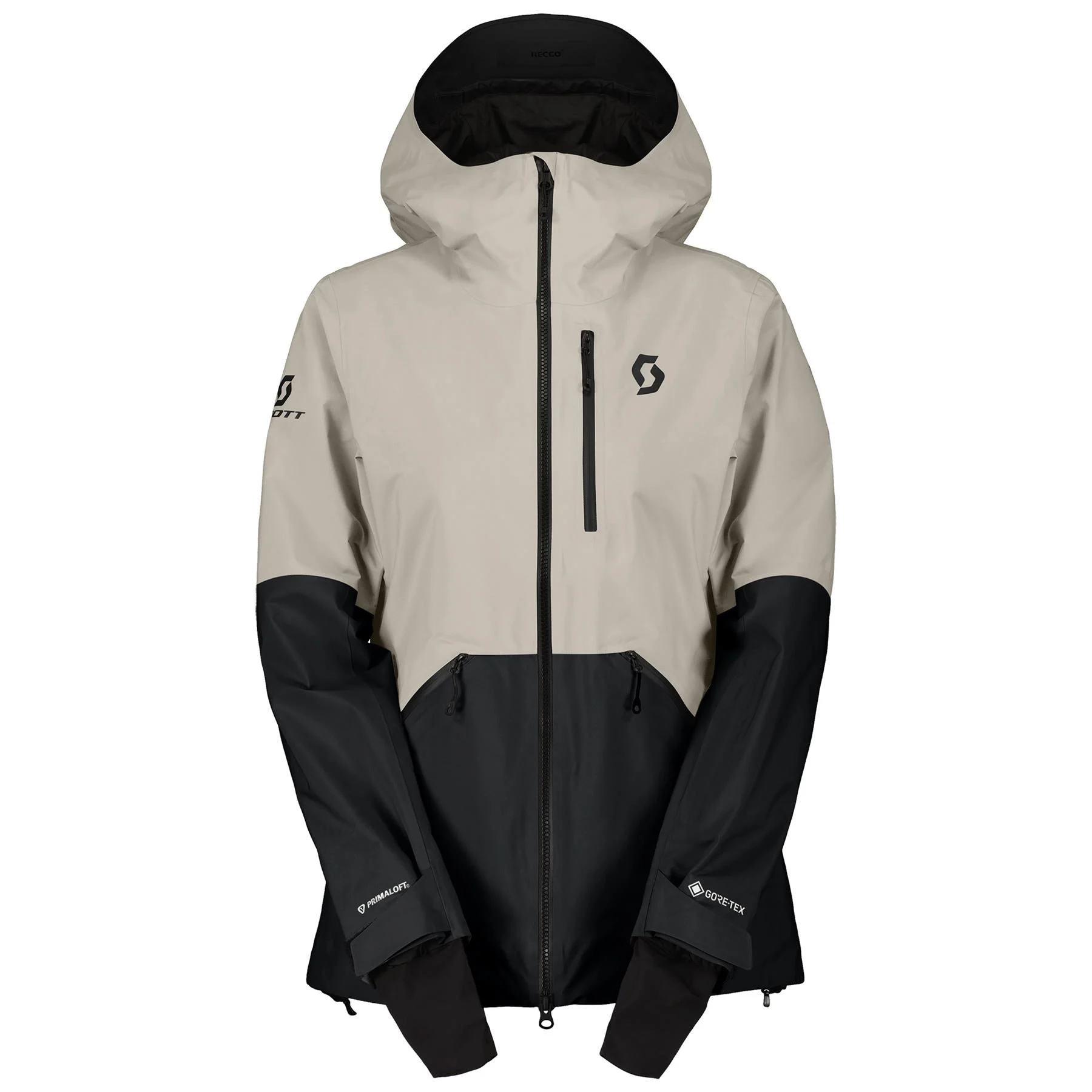Scott Vertic GTX 2L Primaloft Womens Jacket Dust White / Black