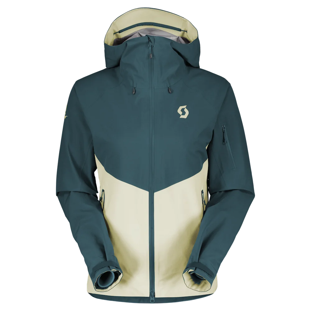 Scott Explorair 3L Womens Jacket Aruba Green/Pale Yellow