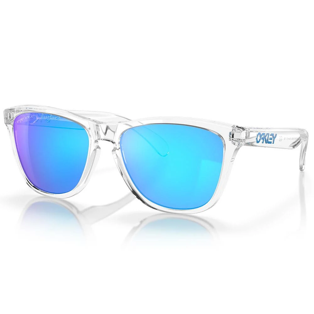 Oakley Frogskins Sunglasses Crystal Clear - Prizm Sapphire Lens